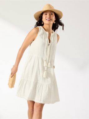 Tommy Bahama NWT Mykonos Gauze Cover Up Shift Dress
